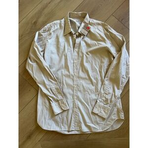 Berlincqua Mens XL‎ Classic Fit Striped Long Sleeve Button Down Shirt